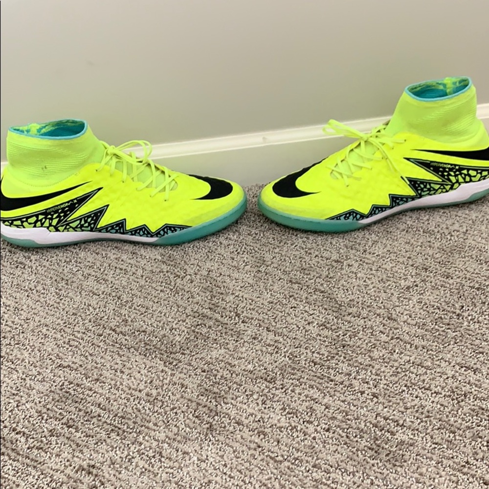 Nike Hypervenom indoor/turf/court soccer shoes.